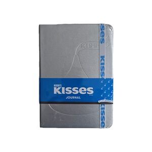 Hershey's Kisses Journal Silver Embossed 5x7, 120 Page, Sealed Elastic Closure